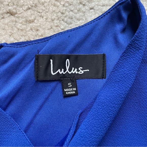 Lulu’s Royal Blue Dress - Picture 5 of 7